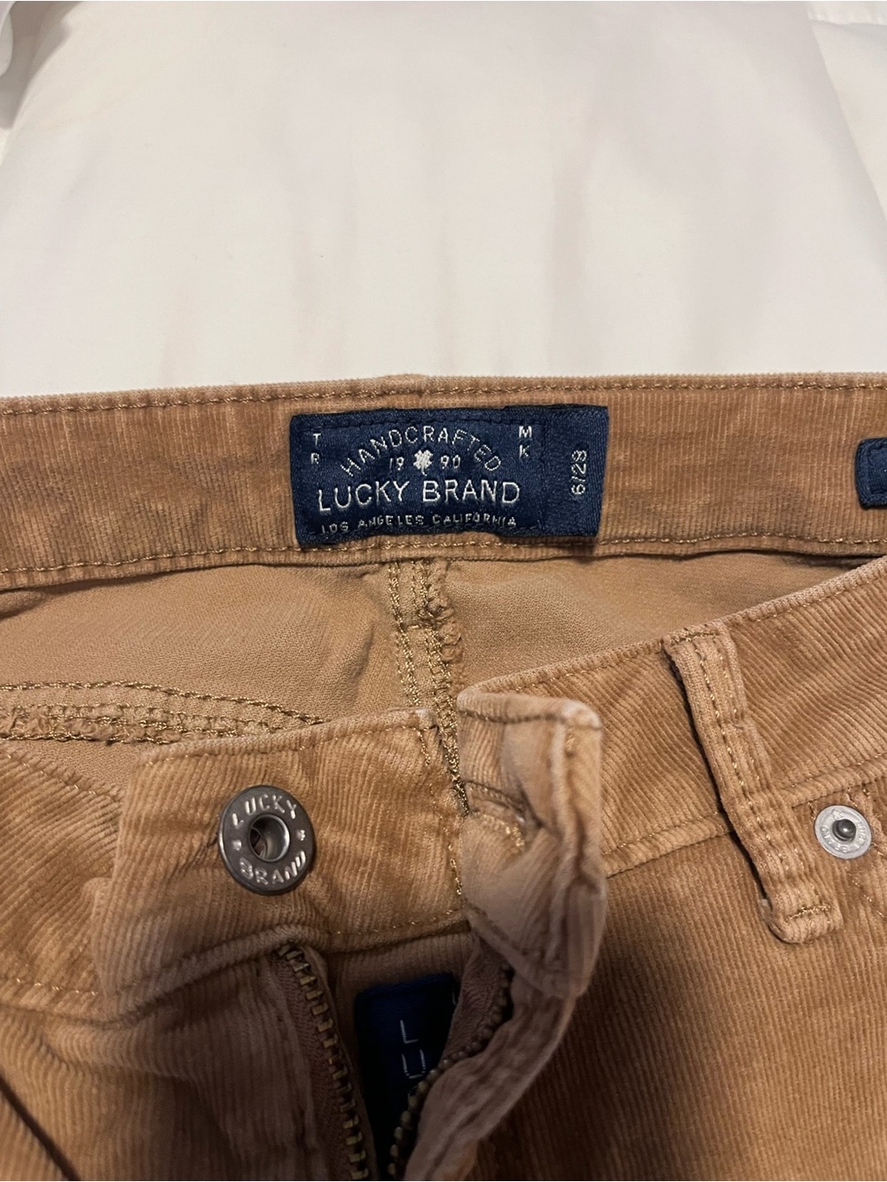 Lucky Brand Brown Corduroy Women's Jeans - Picture 3 of 3